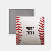 Baseball mit Personalisiertem Namen Magnet (Vorderseite/Rückseite)