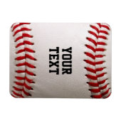 Baseball mit Personalisiertem Namen Magnet (Horizontal)
