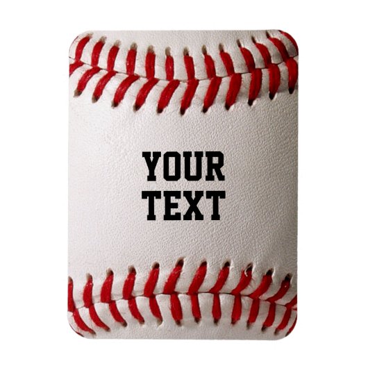 Baseball mit Personalisiertem Namen Magnet (Vertikal)