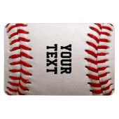 Baseball mit Personalisiertem Namen Magnet (Horizontal)