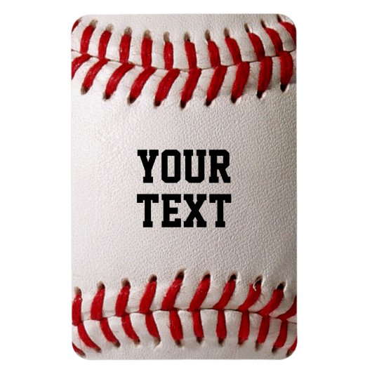 Baseball mit Personalisiertem Namen Magnet (Vertikal)