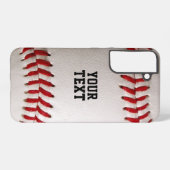 Baseball mit Personalisiertem Namen Samsung Galaxy Hülle (Rückseite (Horizontal))