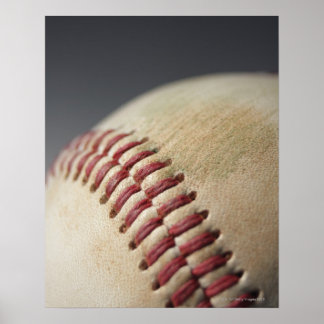 Baseball mit Schlagzeichen. Poster
