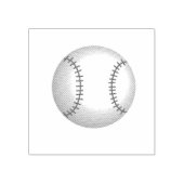 Baseball mit Stitches Gummistempel (Prägung)