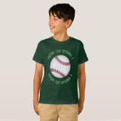 Baseball mit Text T-Shirt (Vorne ganz)