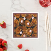 Baseball Mits Pattern Napkins Serviette (Beispiel)