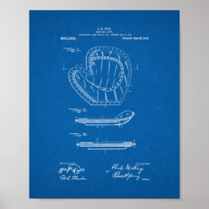Baseball-Mitt-Patent - Plan Poster