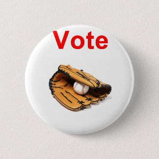 Baseball Mitt Romney 2012 Button