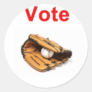 Baseball Mitt Romney 2012 Runder Aufkleber