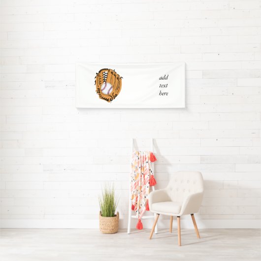 Baseball-Mitt und Ball Banner (Insitu)