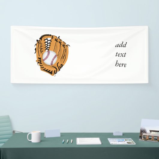 Baseball-Mitt und Ball Banner (Messe)