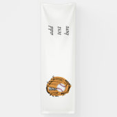 Baseball-Mitt und Ball Banner (Vertikal)