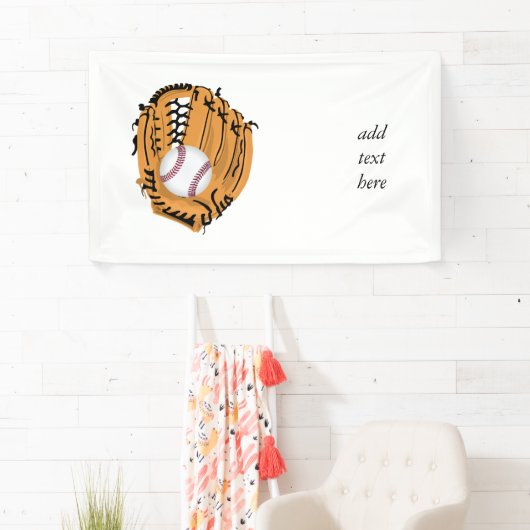 Baseball-Mitt und Ball Banner (Insitu)