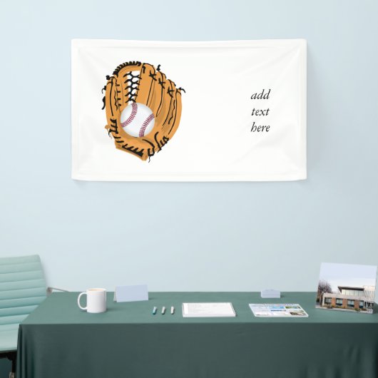 Baseball-Mitt und Ball Banner (Messeveranstaltung)