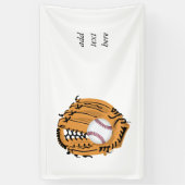 Baseball-Mitt und Ball Banner (Vertikal)