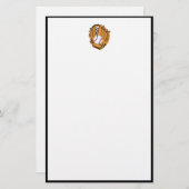 Baseball-Mitt und Ball Briefpapier (Vorne/Hinten)