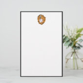 Baseball-Mitt und Ball Briefpapier (Stehend Vorderseite)