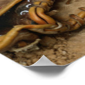 Baseball, Mitt und Bat auf Basis Poster (Ecke)