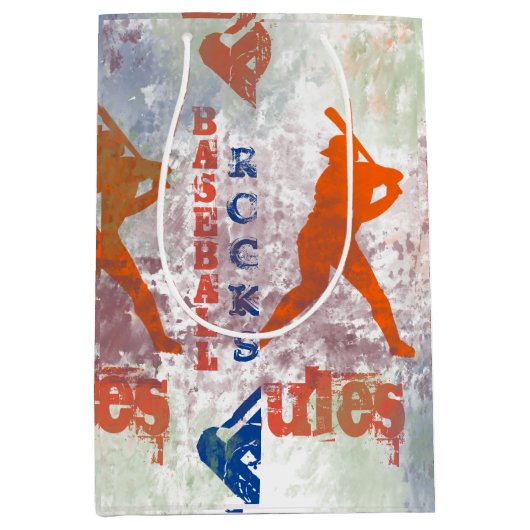 BASEBALL MITTLERE GESCHENKTÜTE (Vorderseite)