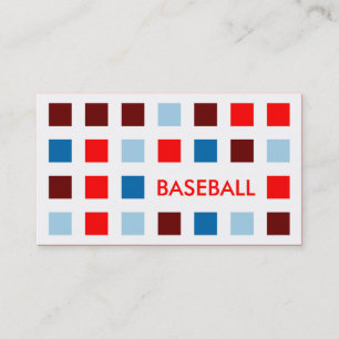BASEBALL (Mod-Quadrate) Visitenkarte
