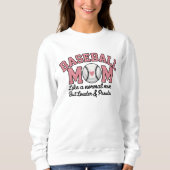 Baseball Mom cute bright Pink text Sweatshirt (Vorderseite)