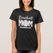 Baseball Mom Fun Gift for Mom T-Shirt (Vorderseite)