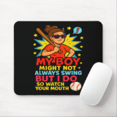 Baseball Mom Funny Quote For Mother's Day Gift  Mousepad (Mit Mouse)