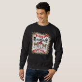 Baseball Mom Leopard Softball Mom Mother s Day Sweatshirt (Vorne ganz)