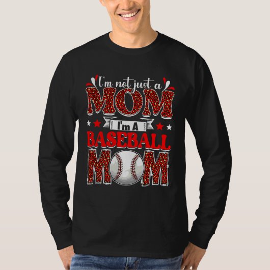 Baseball Mom Mother s Day Retro Sport Mom T-Shirt (Vorderseite)