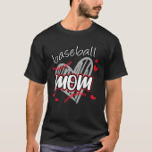 Baseball Mom Sport Cute Mother Grandma Family Mat T-Shirt (Vorderseite)