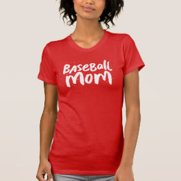 Baseball Mom trendy cooler Text T-Shirt