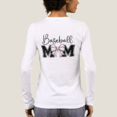 Baseball Mom With Coquette Bow Tri-Blend Shirt (Rückseite)