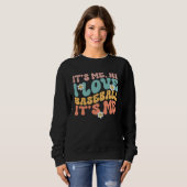 Baseball Mom Women Girls Love Baseball Sweatshirt (Vorne ganz)