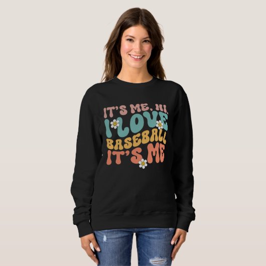Baseball Mom Women Girls Love Baseball Sweatshirt (Vorne ganz)