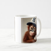 Baseball Monkey Kaffeetasse (VorderseiteRechts)