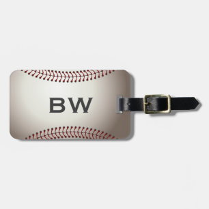 Baseball-Monogramm-Gepäckanhänger Gepäckanhänger
