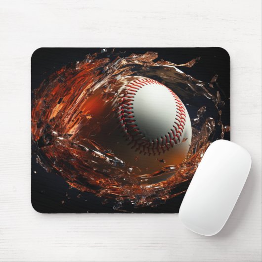 Baseball Mousepad (Mit Mouse)