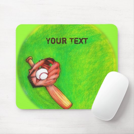 Baseball Mousepad (Mit Mouse)