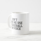 Baseball mum Gift Tasse | Funny Quote Slogan Coach (Vorderseite Links)