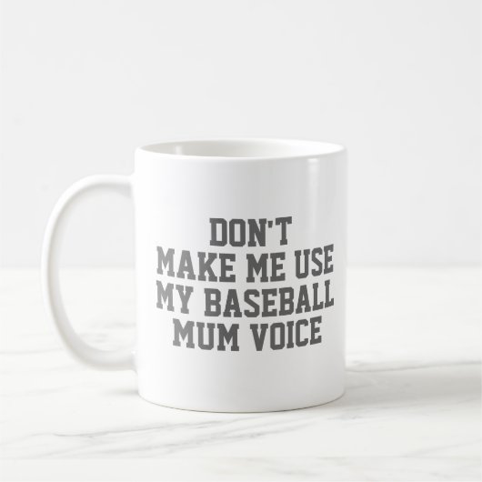 Baseball mum Gift Tasse | Funny Quote Slogan Coach (Links)