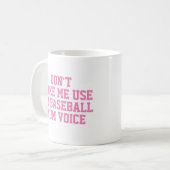 Baseball mum Gift Tasse | Funny Quote Slogan Coach (Vorderseite Links)