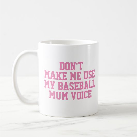 Baseball mum Gift Tasse | Funny Quote Slogan Coach (Links)