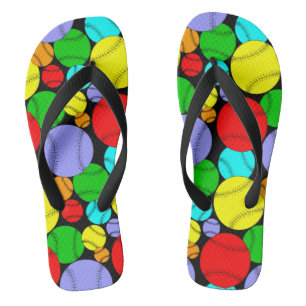 Baseball-Muster Badesandalen