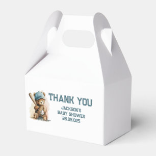 Baseball-Muster Benutzerdefinierter Text Jungenpar Geschenkschachtel