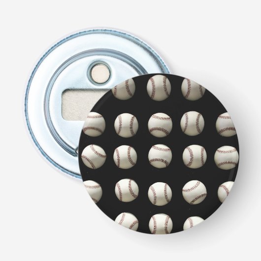 Baseball-Muster Flaschenöffner (Vorderseite)