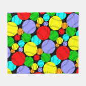 Baseball Muster Fleece Blanket (Vorderseite (Horizontal))