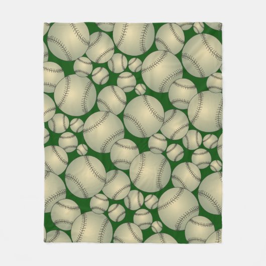 Baseball Muster Fleece Blanket (Vorderseite)
