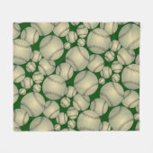 Baseball Muster Fleece Blanket (Vorderseite (Horizontal))