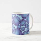 Baseball-Muster Kaffeetasse (VorderseiteRechts)