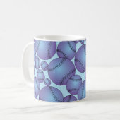 Baseball-Muster Kaffeetasse (Vorderseite Links)